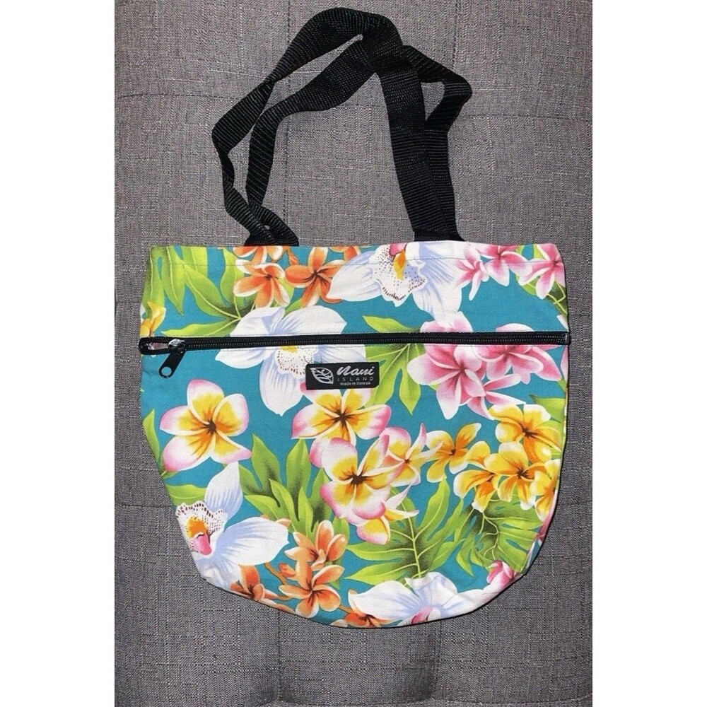 Nani Island Made In Hawaii Reversible Small Tote Bag/ Purse Canvas Material